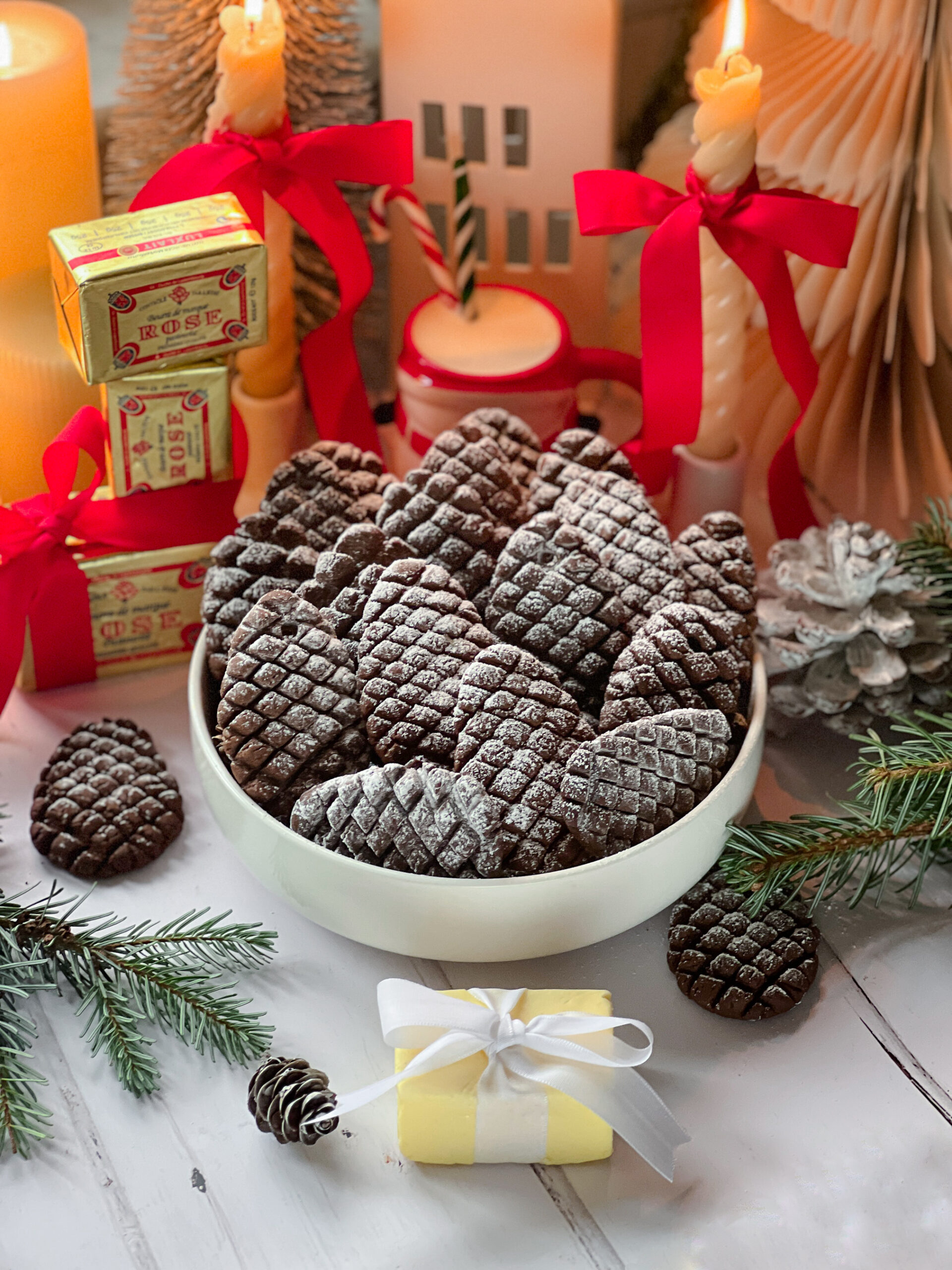Pinecone cookies - Luxlait