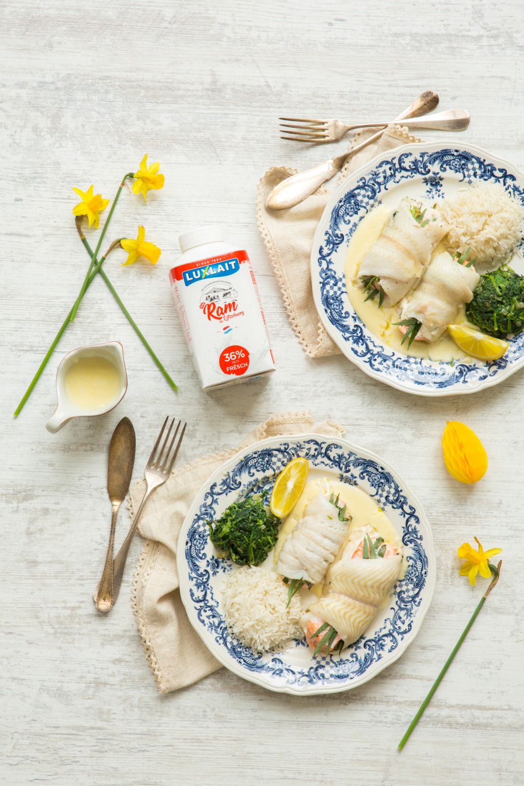 Sole Fish Roulade Sole and Salmon Roulades - Luxlait