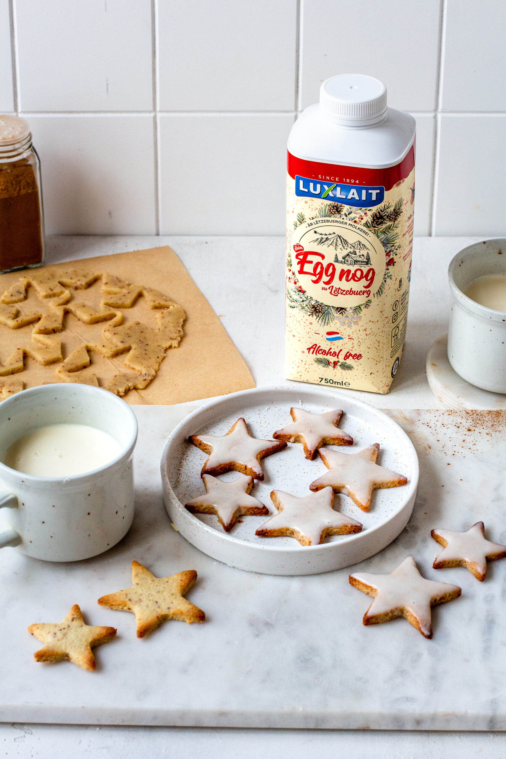 Eggnog Christmas Biscuits - Luxlait